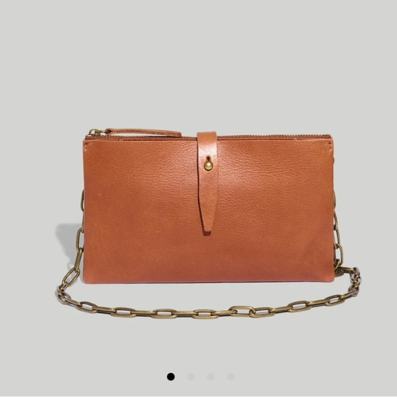 Madewell Handbags - MADEWELL The Transport Accordion Crossbody Tan